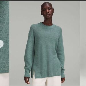 NWOT Lululemon Merino Wool-Blend Ribbed Crewneck Sweater
